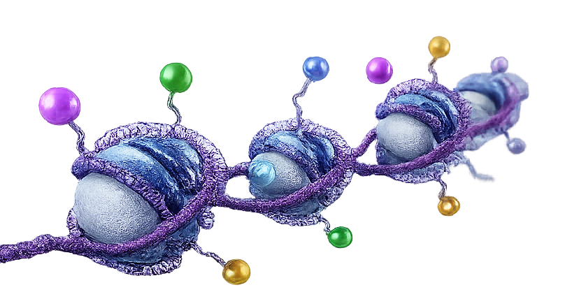 Chromatin with histone modifications — Epigenetics