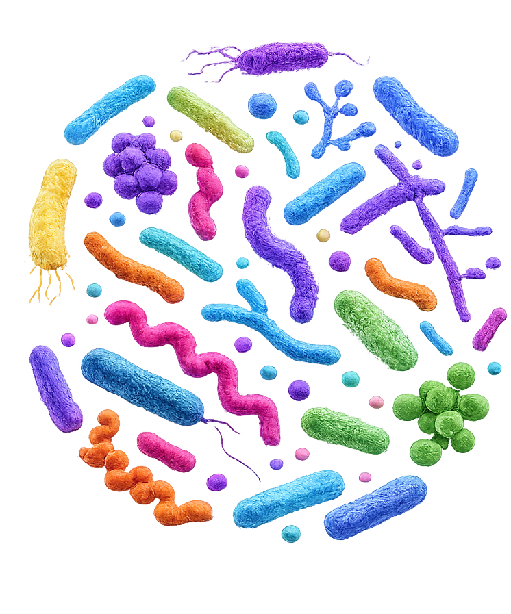 Diverse gut bacteria — Microbiome